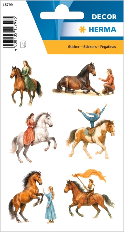 Herma stickers Decor heste show 3 ark
