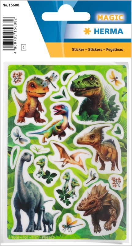 Herma stickers Magic dino verden 1 ark