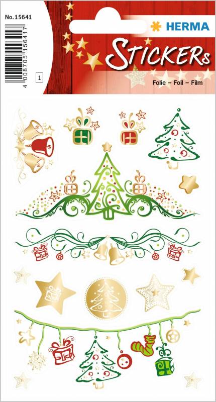 Stickers selvklæbende klistermærker -  Creative juledrømme