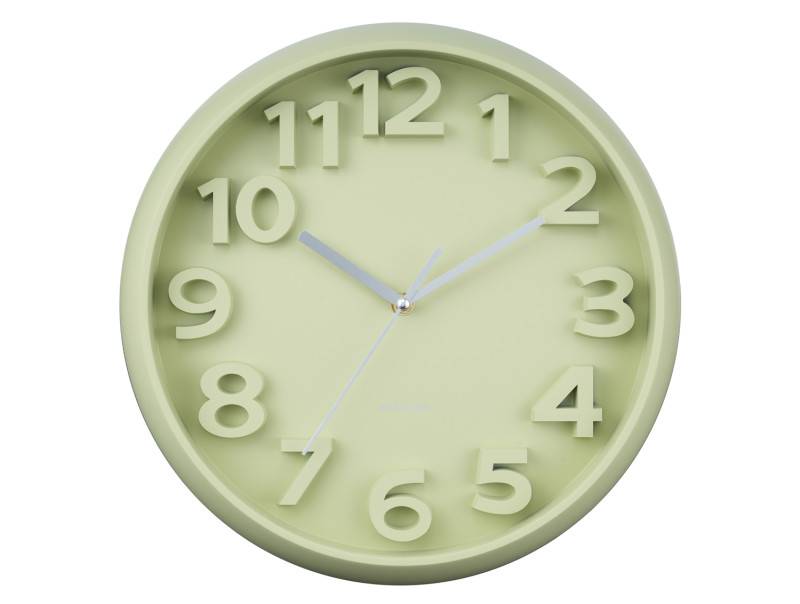 Karlsson Elevated Classic Numbers vægur Ø33,5cm grøn
