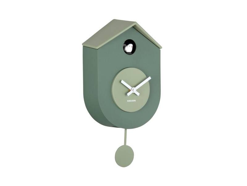 Karlsson Grato Cuckoo vægur 17,5x33,2x9,2cm grøn
