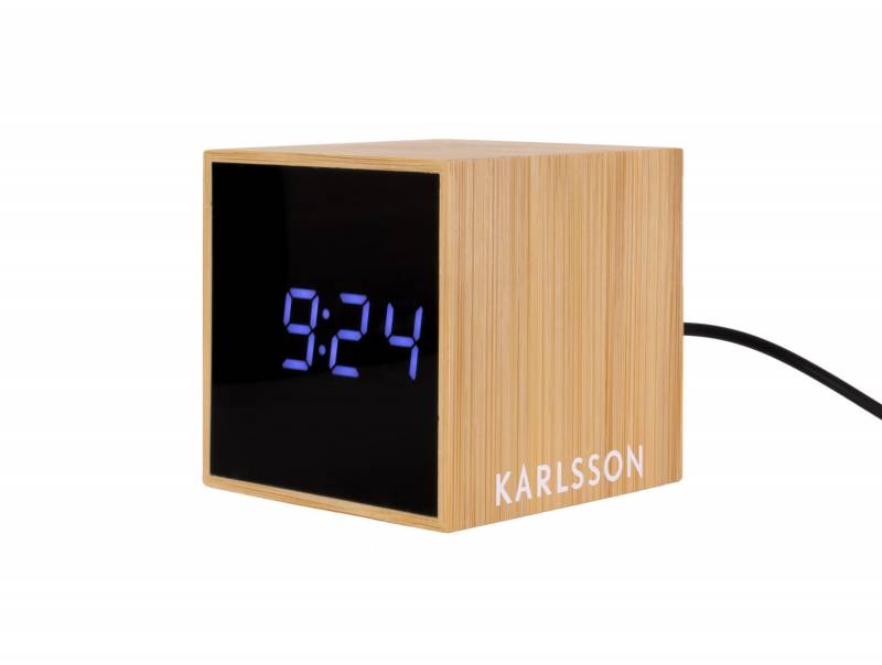 Karlsson Mini Cube vækkeur brun