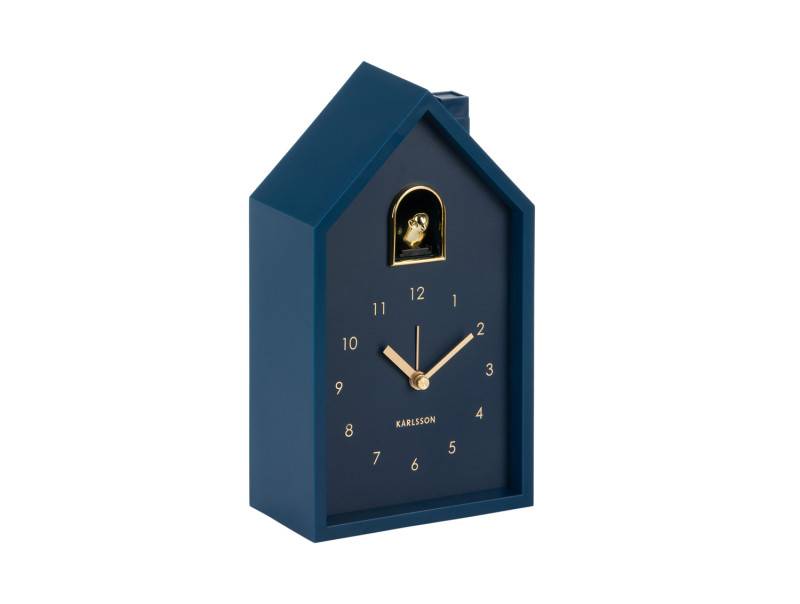 Karlsson Modern Cuckoo vægur 11,5x20x6cm blå