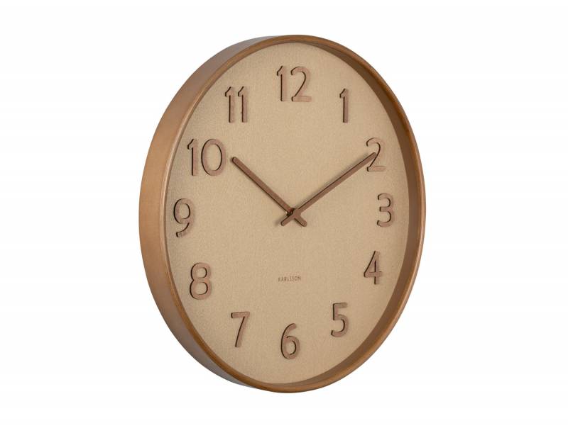 Karlsson Pure vægur Ø40cm lindetræ brun