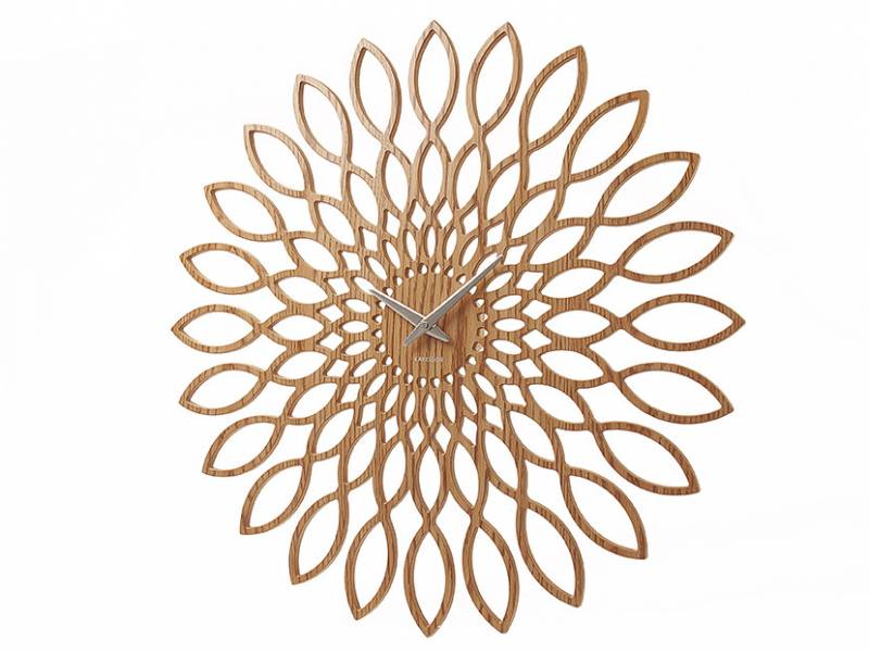 Karlsson Sunflower vægur Ø60cm MDF brun 