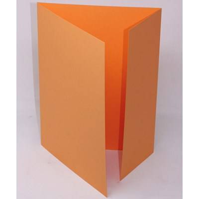 Karton mappe 103/8 med 1 klap og 8 riller A4 FSC-certificeret 250g orange