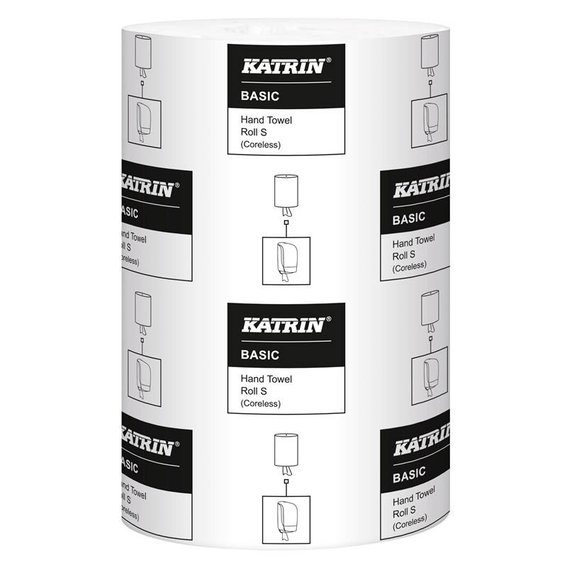 Katrin Basic S Mini Håndklæderulle 1-Lags 475505, 12 Ruller