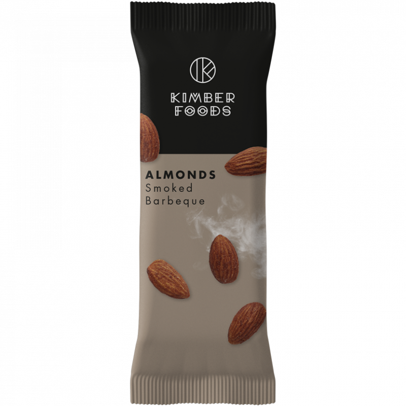 Kimber Foods nøddesnacks Almonds Smoked Babeque 40g