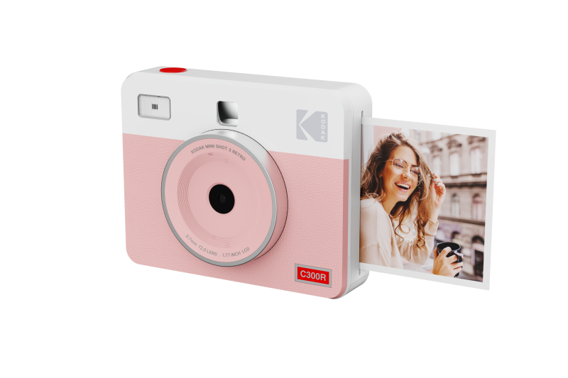 Kodak Mini Shot 3 Retro Instant Camera, Pink