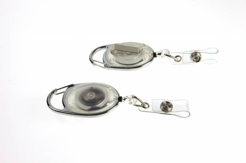 Kul&oslash;rt yoyo med karabinhage og b&aelig;lteclips, klar