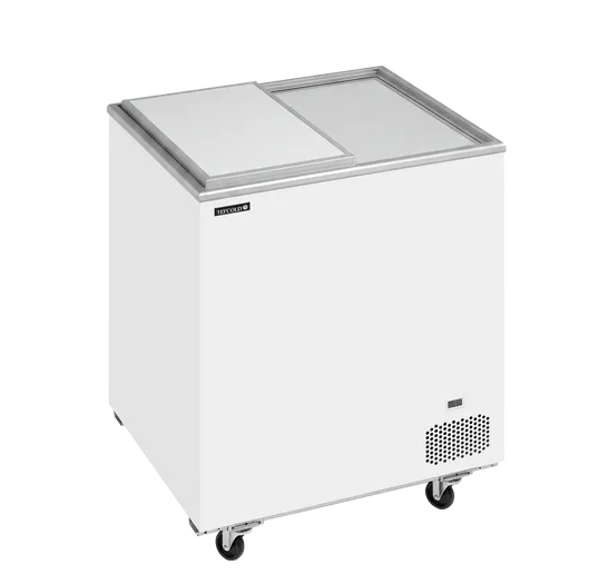 TefCold kummefryser IC203SD med skydel&aring;g hvid 163 liter