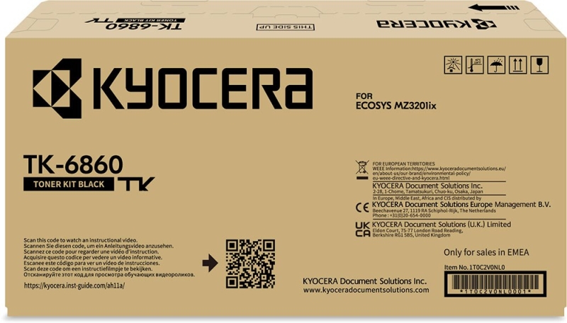Kyocera TK-6860 ECOSYS MZ3201 Original lasertoner sort 15K