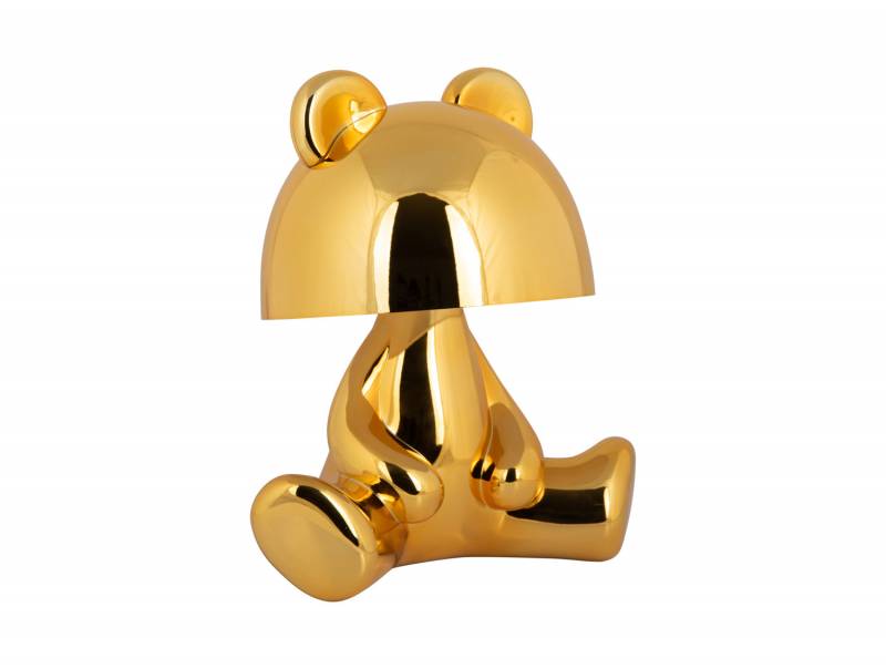 Leitmotiv Bear LED bordlampe med bluetooth 17x24cm guld