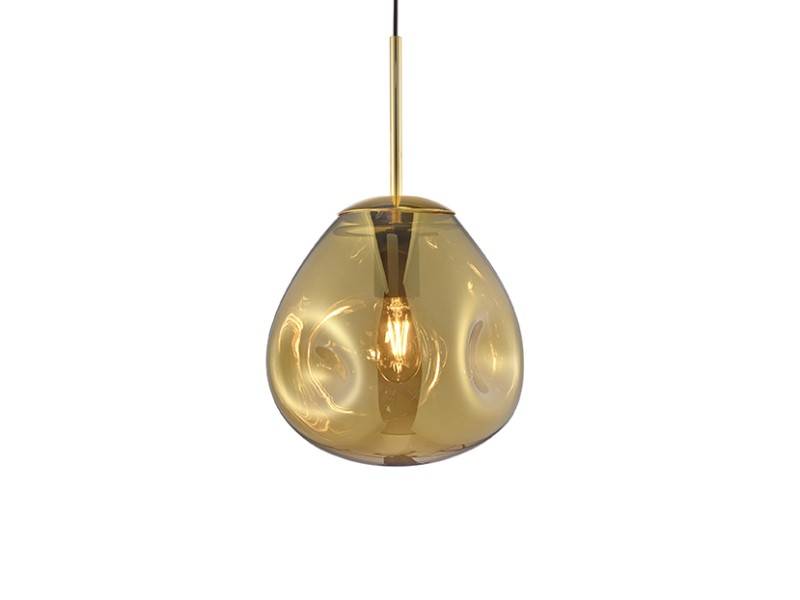 Leitmotiv Blown Glass loftlampe Ø25cm guld