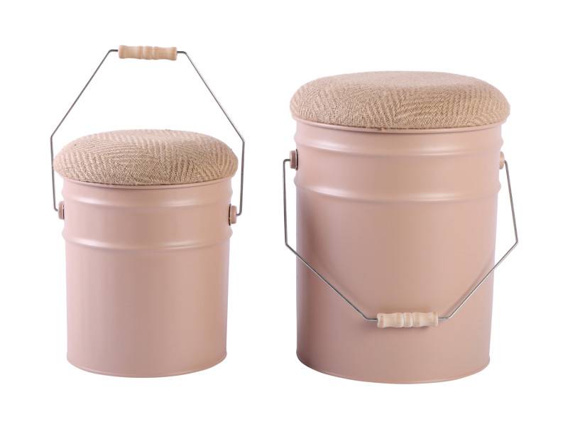 Leitmotiv Buckets stolesæt Ø31cm brun