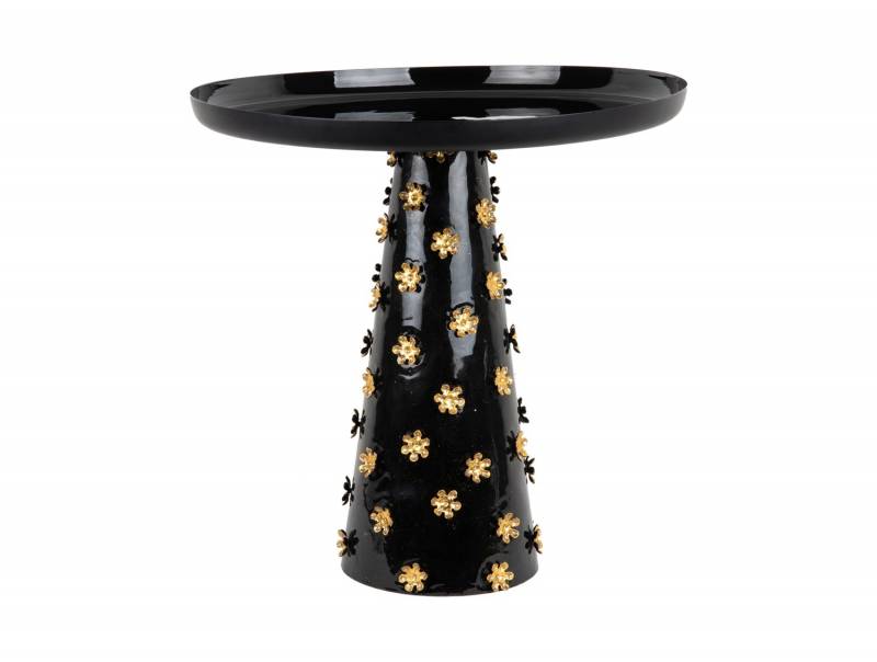Leitmotiv Golden Flowers loungebord Ø50cm sort