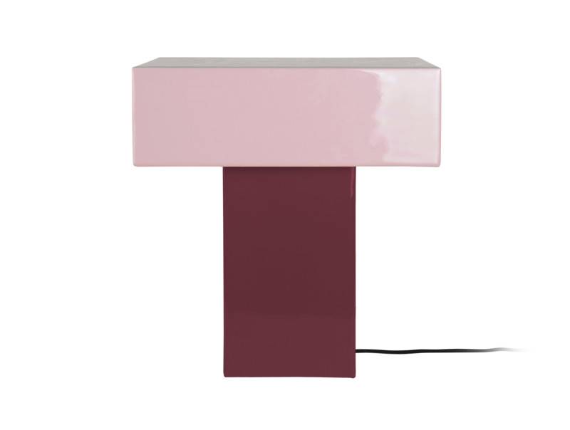 Leitmotiv Grato Recto bordlampe 15x35cm lilla