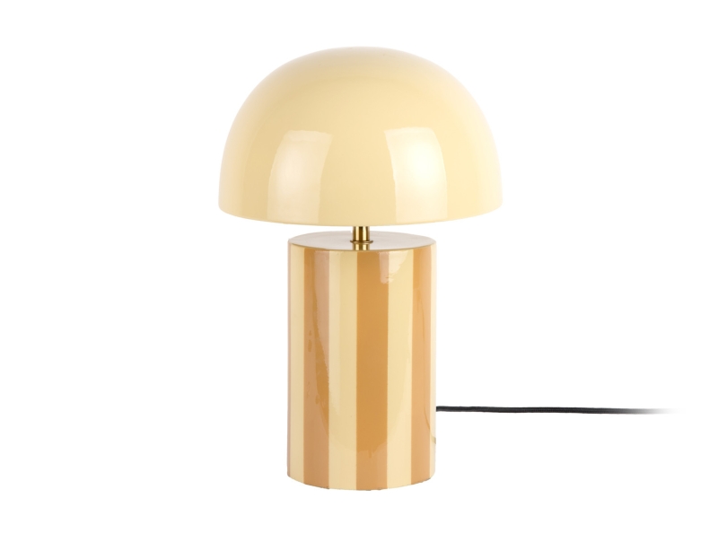 Leitmotiv Rayado bordlampe 25x34cm gul