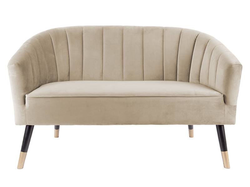 Leitmotiv Royal sofa med velvet stof brun