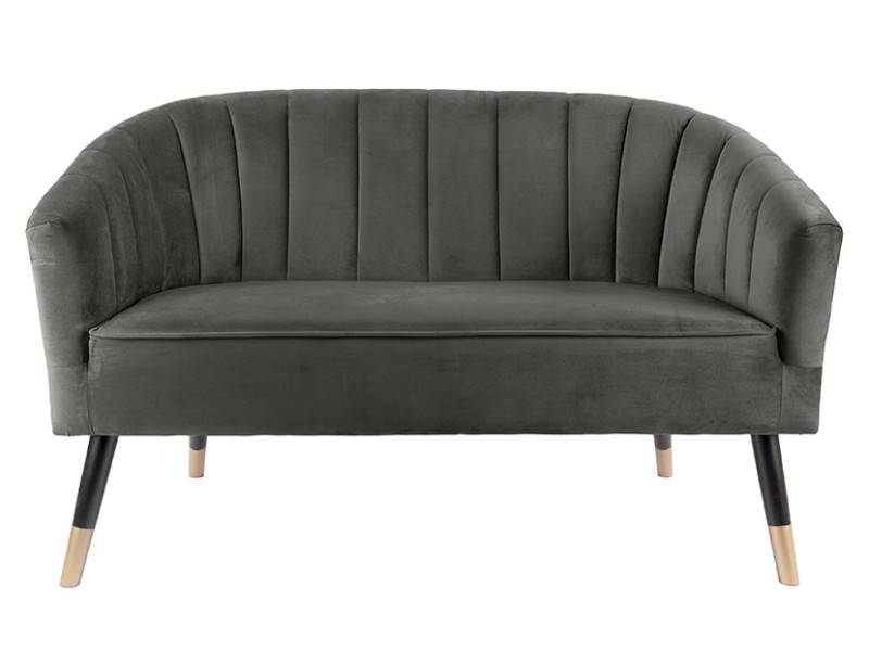 Leitmotiv Royal sofa med velvet stof grøn