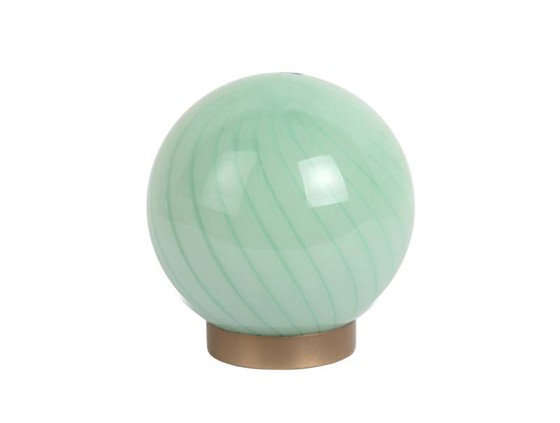 Leitmotiv Summer Globe bordlampe 15,2x16,7cm glas grøn