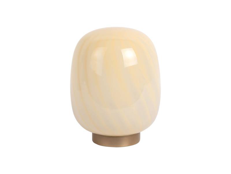 Leitmotiv Summer Globe bordlampe 15,6x20cm glas gul