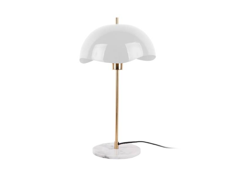 Leitmotiv Waved Dome bordlampe Ø30cm hvid