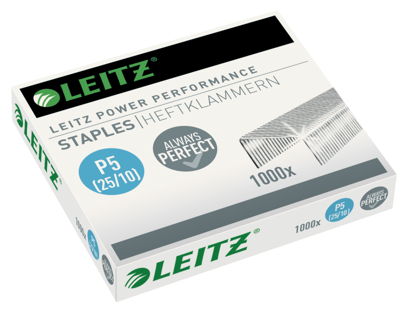 Leitz Power Performance h&aelig;fteklammer P5 25/10, 1000 stk