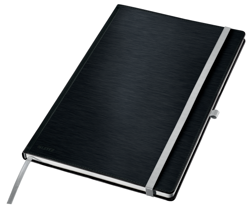 Leitz Style notesbog A4 kvadreret med hardcover sort