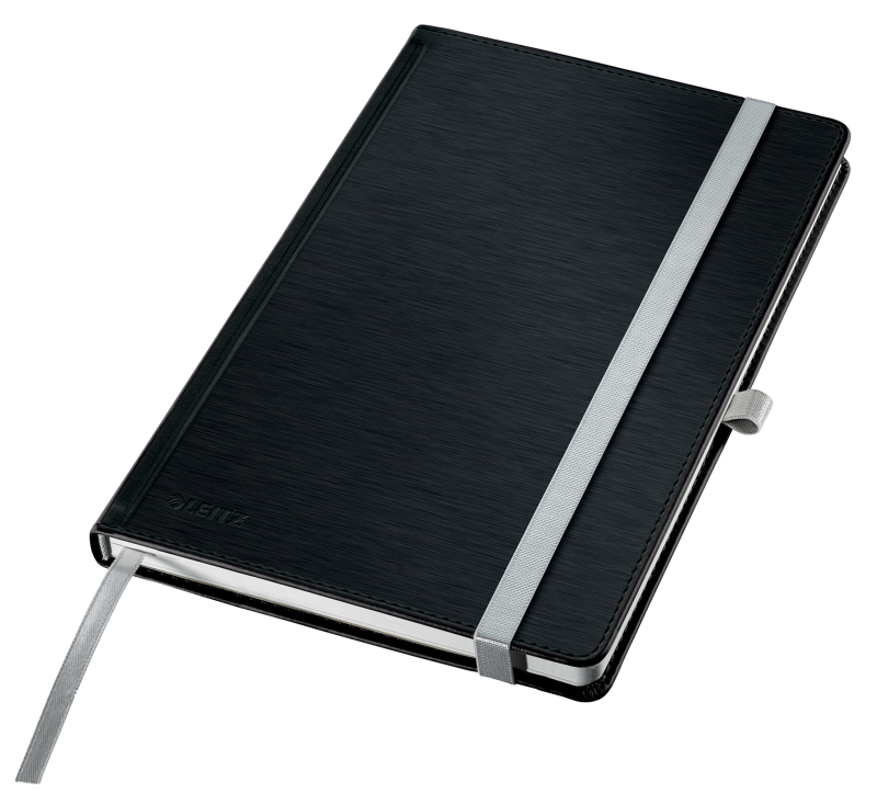 Leitz Style notesbog A5 linieret med hardcover sort