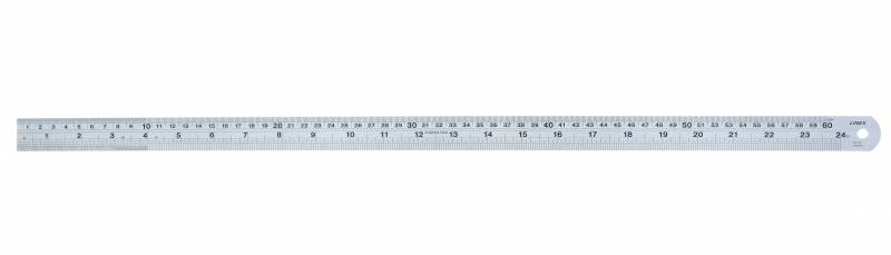 Linex Sl60 Rustfri Stållineal Med Cm Og Tommer 60 Cm