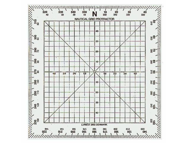 Linex 2802 nautisk vinkelmåler 130x130mm