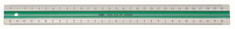 Linex S30 superlinealer med gummiskinne 30cm grøn