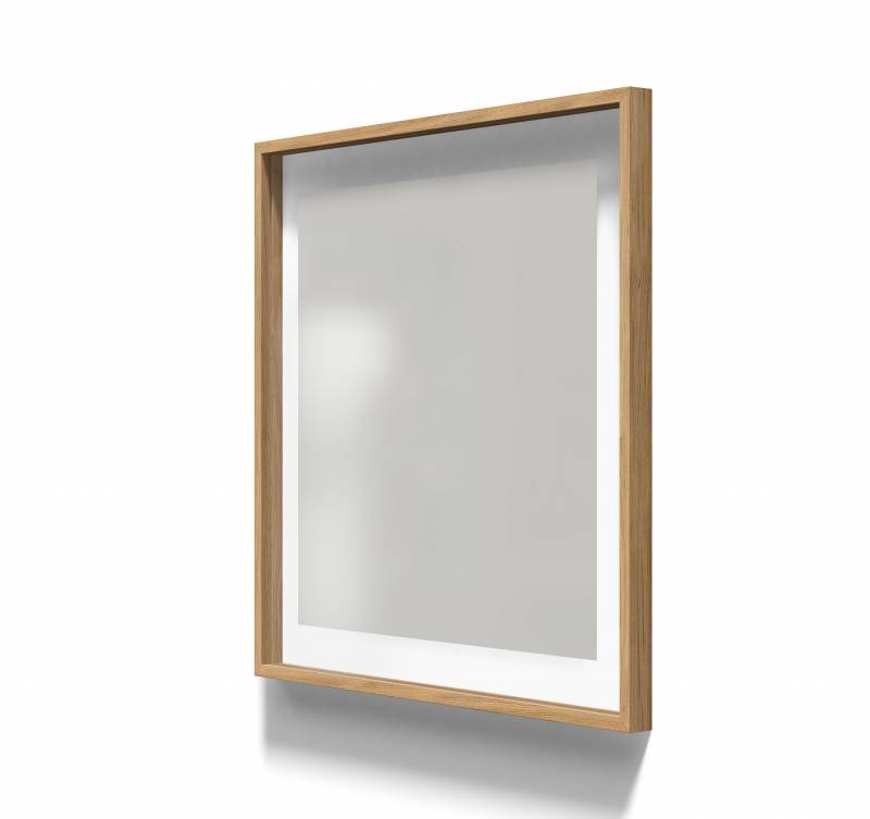 Lintex A01 glastavle i ramme 100x100cm Shy, grå
