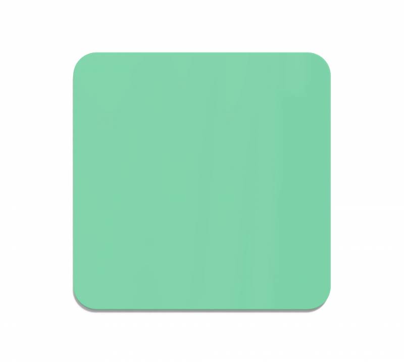 Lintex Curve glastavle 100x100cm Free, mint grøn
