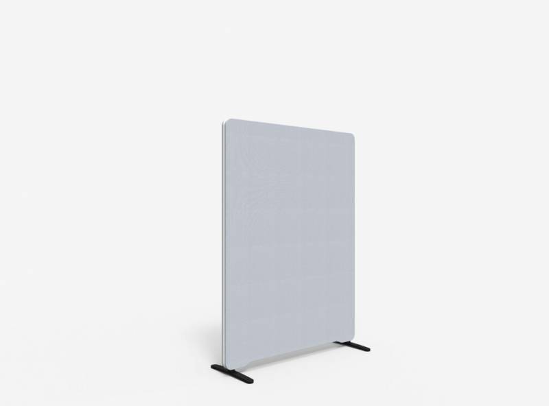 Lintex Edge Floor skærmvæg 100x135cm lys grå med hvid liste