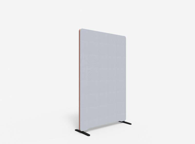Lintex Edge Floor skærmvæg 100x150cm lys grå med orange liste