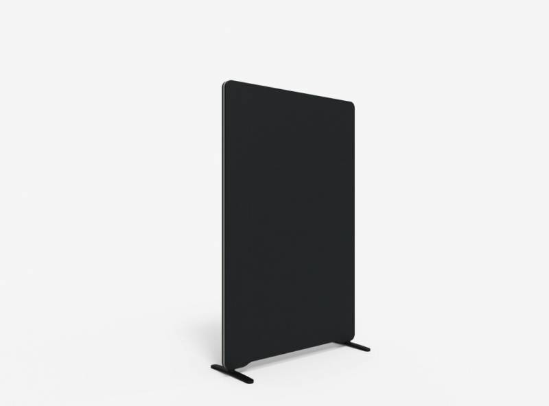 Lintex Edge Floor skærmvæg 100x150cm sort med grå liste