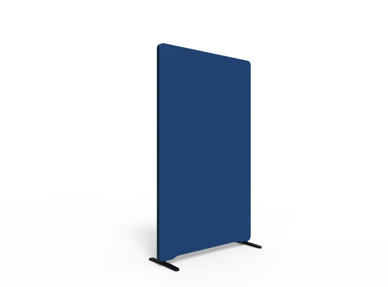 Lintex Edge Floor skærmvæg 100x165cm blå med sort liste