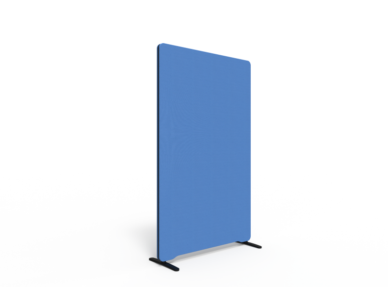Lintex Edge Floor skærmvæg 100x165cm koboltblå med sort liste