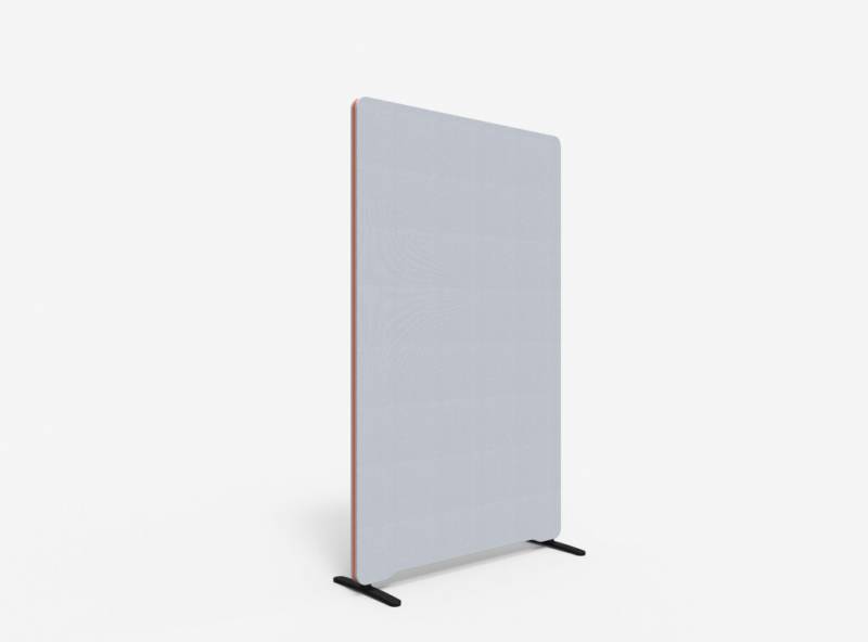 Lintex Edge Floor skærmvæg 100x165cm lys grå med orange liste