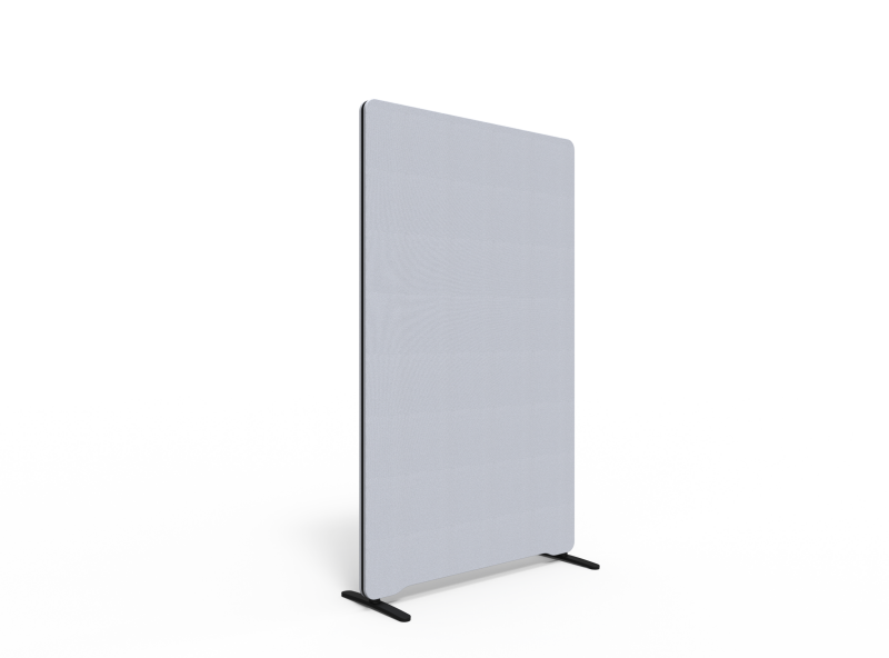 Lintex Edge Floor skærmvæg 100x165cm lys grå med sort liste