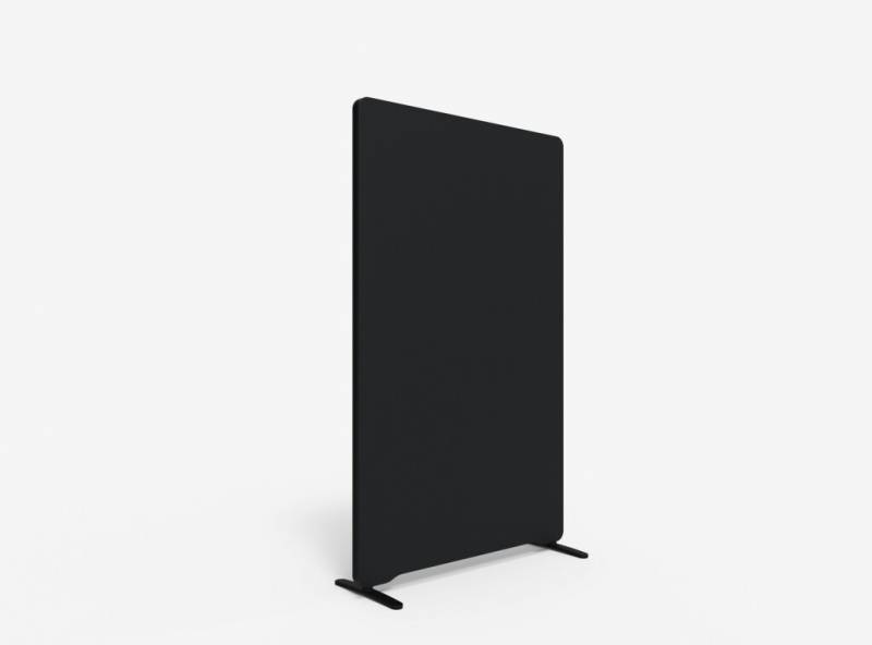 Lintex Edge Floor skærmvæg 100x165cm sort med sort liste