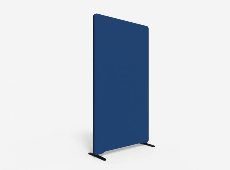 Lintex Edge Floor skærmvæg 100x180cm blå med sort liste