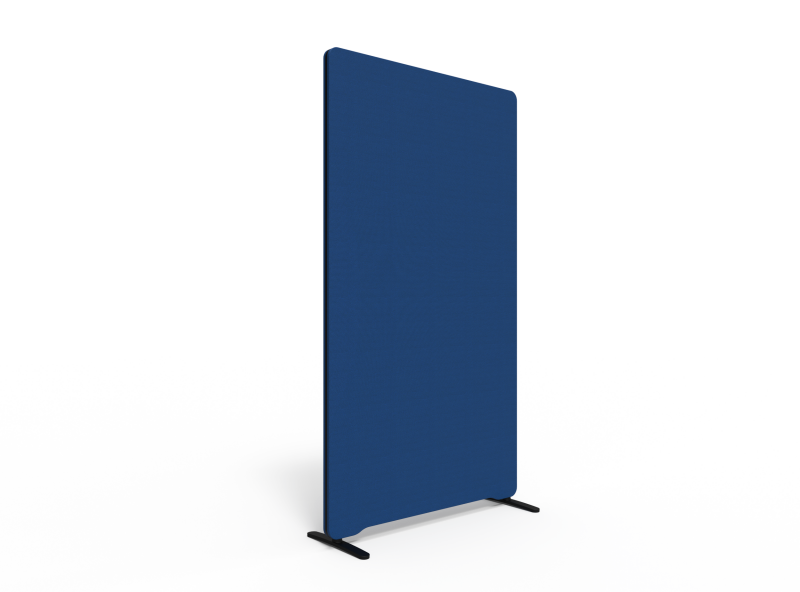 Lintex Edge Floor skærmvæg 100x180cm blå med sort liste