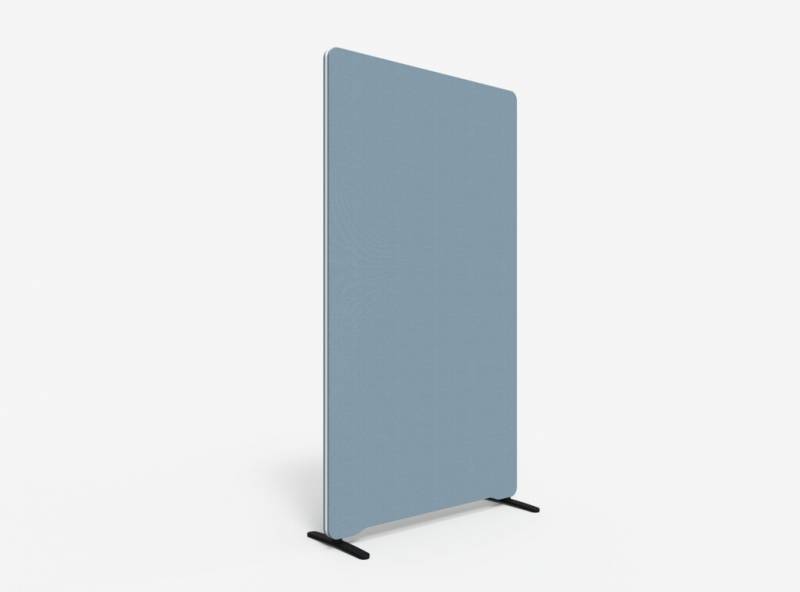 Lintex Edge Floor skærmvæg 100x180cm dueblå med hvid liste