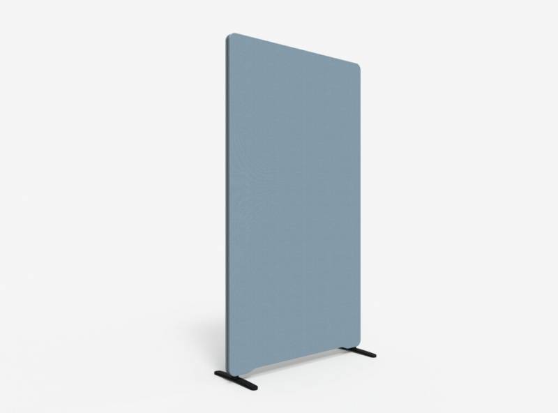 Lintex Edge Floor skærmvæg 100x180cm dueblå med mørkegrå liste
