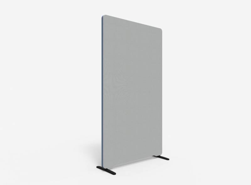 Lintex Edge Floor skærmvæg 100x180cm grå med blå liste