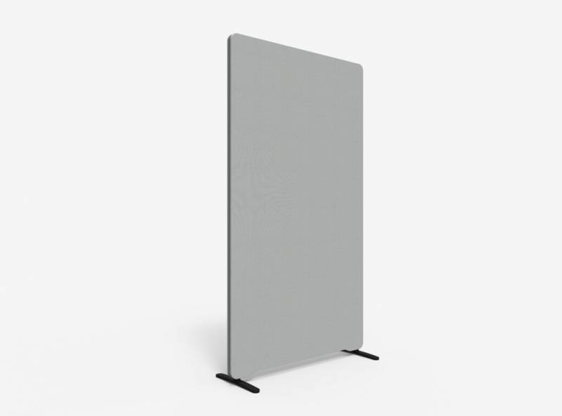 Lintex Edge Floor skærmvæg 100x180cm grå med mørkegrå liste