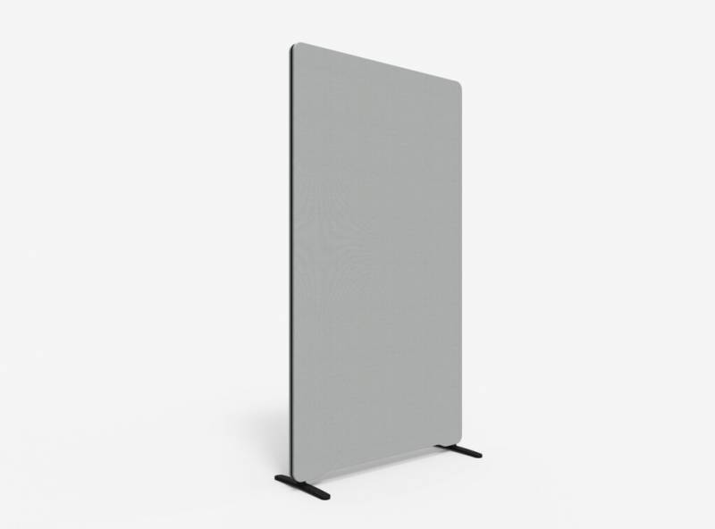 Lintex Edge Floor skærmvæg 100x180cm grå med sort liste